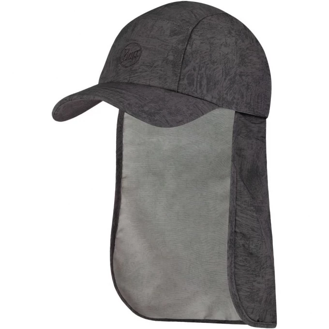 Кепка с защитой шеи от солнца BUFF BIMINI CAP ZINC DARK GREY 119526.951.10.00 Кепка с защитой шеи от солнца BUFF BIMINI CAP ZINC DARK GREY 119526.951.10.00