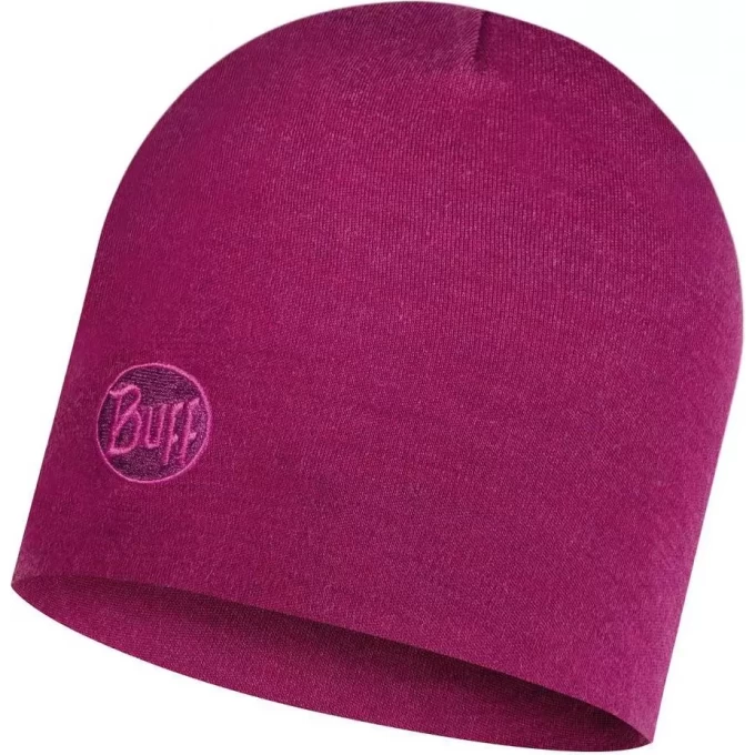 Шапка BUFF HEAVYWEIGHT MERINO WOOL HAT SOLID RASPEBRRY 113028.620.10.00 Шапка BUFF HEAVYWEIGHT MERINO WOOL HAT SOLID RASPEBRRY 113028.620.10.00