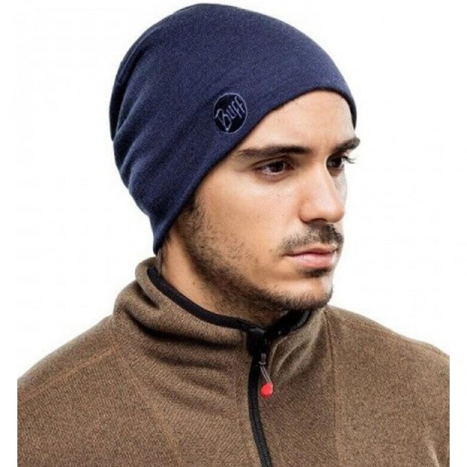 Шапка BUFF KNITTED & FLEECE BAND HAT RENSO COBALT 132336.791.10.00 Шапка BUFF KNITTED & FLEECE BAND HAT RENSO COBALT 132336.791.10.00