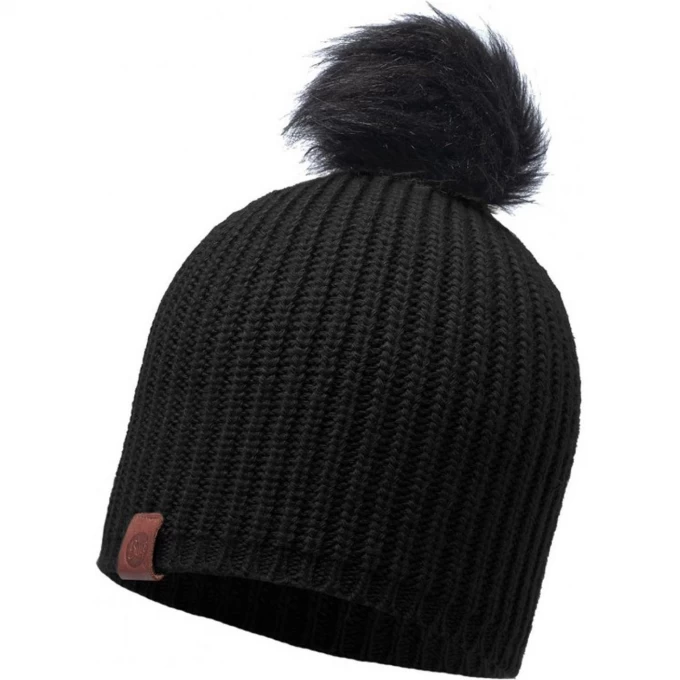 Шапка BUFF KNITTED HAT ADALWOLF BLACK 115405.999.10.00 Шапка BUFF KNITTED HAT ADALWOLF BLACK 115405.999.10.00