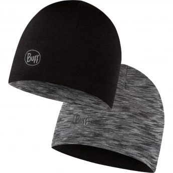 Шапка BUFF LW MERINO WOOL REVERSIBLE HAT BLACK-GRAPHITE MULTISTRIPES