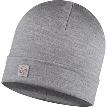 Шапка BUFF MERINO SUMMIT HAT Solid Light Grey