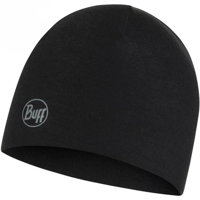 Тонкая теплая спортивная шапка BUFF HAT THERMONET SOLID BLACK 124138.999.10.00 Тонкая теплая спортивная шапка BUFF HAT THERMONET SOLID BLACK 124138.999.10.00
