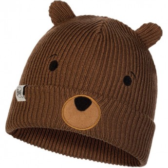 Вязаная шапка детская BUFF HAT KNITTED FUNN BEAR FOSSIL Вязаная шапка детская BUFF HAT KNITTED FUNN BEAR FOSSIL